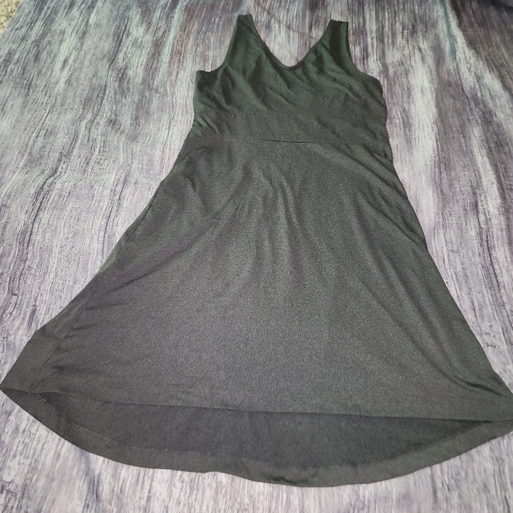 Dark Gray‎ Sleeveless Tank Active Dress